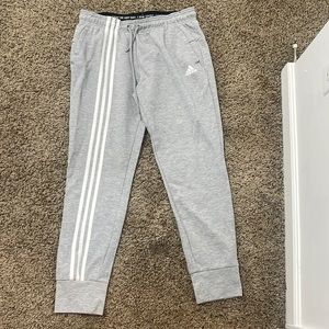 never worn grey adidas sweatpants